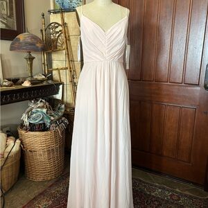 Bill Levkoff Soft Pink Maxi Dress